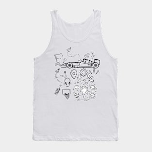 summer doodle t-shirt Tank Top